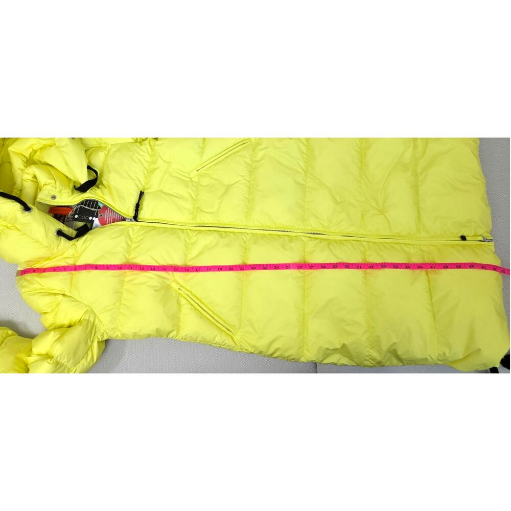 Parajumpers Panda Charlock Yellow Extra Long Down Jacket Puffer Coat Small NWT - Picture 8 of 13